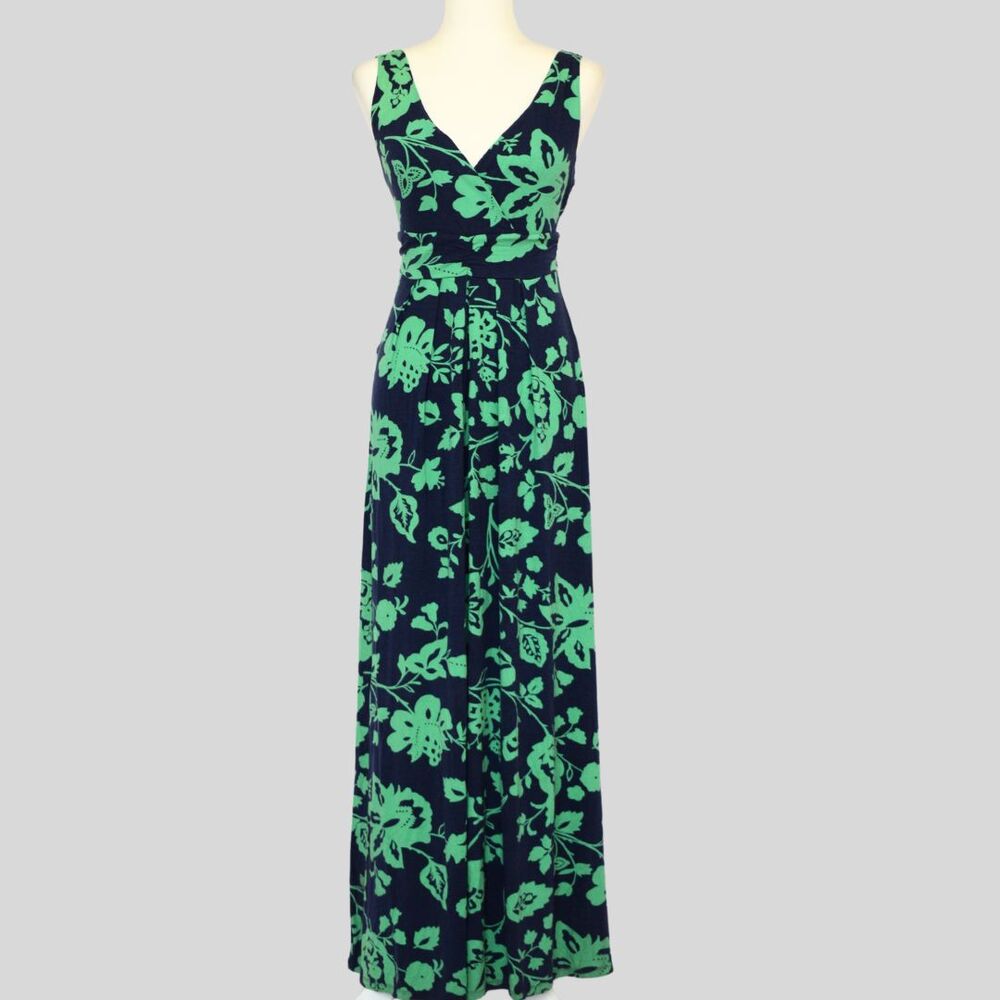 OLD NAVY Women's Maxi Casual Floral Dress Navy/ Green Size S